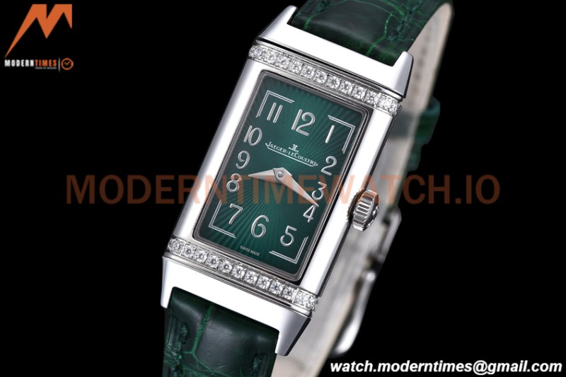 Jaeger LeCoultre - Reverso One Monoface Diamond SS/LE Green RXW Qtz