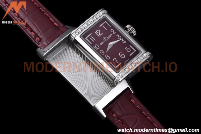 Jaeger LeCoultre - Reverso One Monoface Diamond SS/LE Burgundy RXW Qtz
