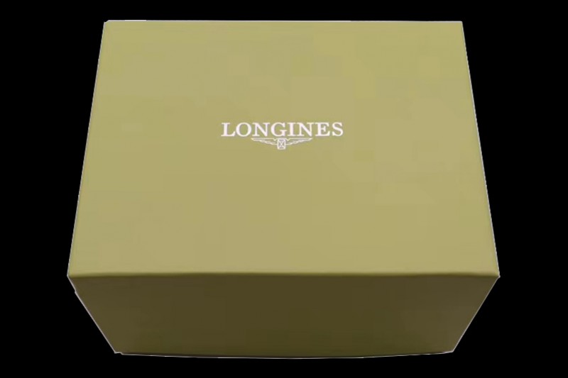 Longines - Red Wooden Watch Box Set with Full Set of Booklets and Card