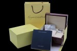 Longines - Red Wooden Watch Box Set with Full Set of Booklets and Card