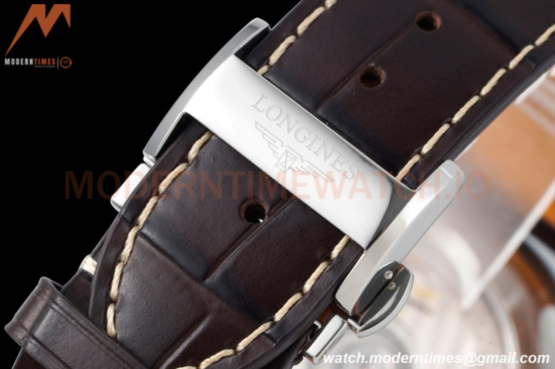 Longines - Longines Master Collection Moonphase SS/LE White APSF L899.5 MOD