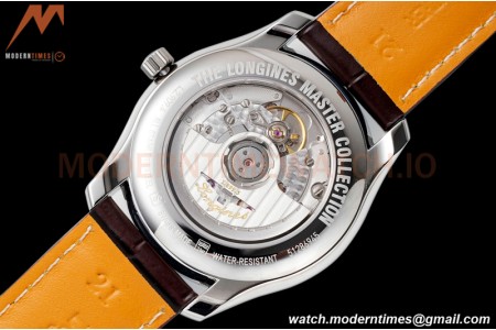 Longines - Longines Master Collection Moonphase SS/LE White APSF L899.5 MOD