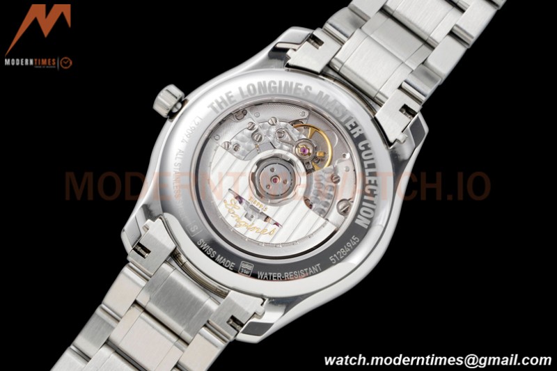 Longines - Longines Master Collection Moonphase SS/SS White APSF L899.5 MOD