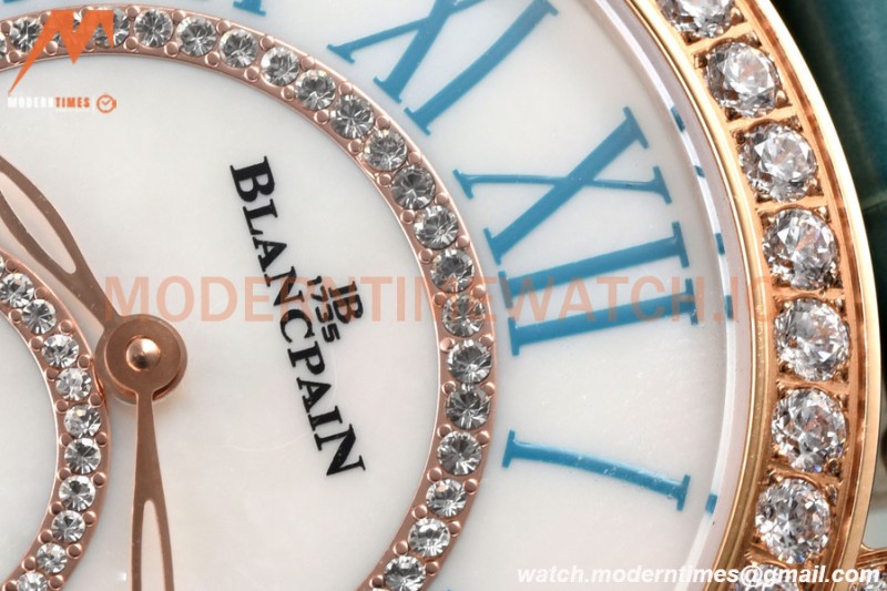 Blancpain - Ladybird Colors 35mm Blue RG/LE DIA/RMN White MOP BLSF A23J