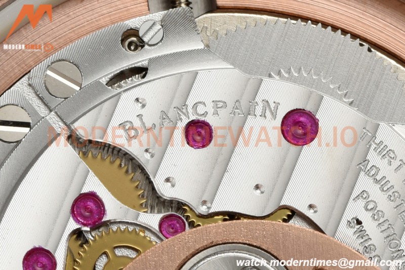 Blancpain - Ladybird Colors 35mm Blue RG/LE DIA/RMN White MOP BLSF A23J
