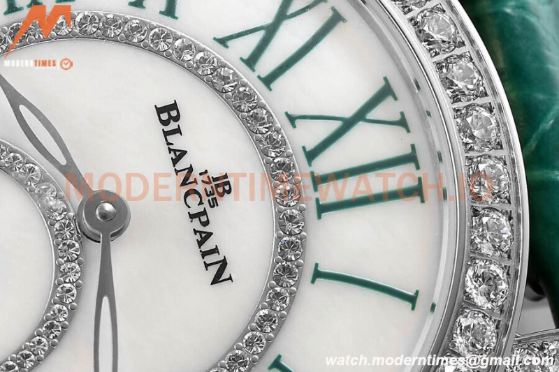 Blancpain - Ladybird Colors 35mm Green SS/LE DIA/RMN White MOP BLSF A23J