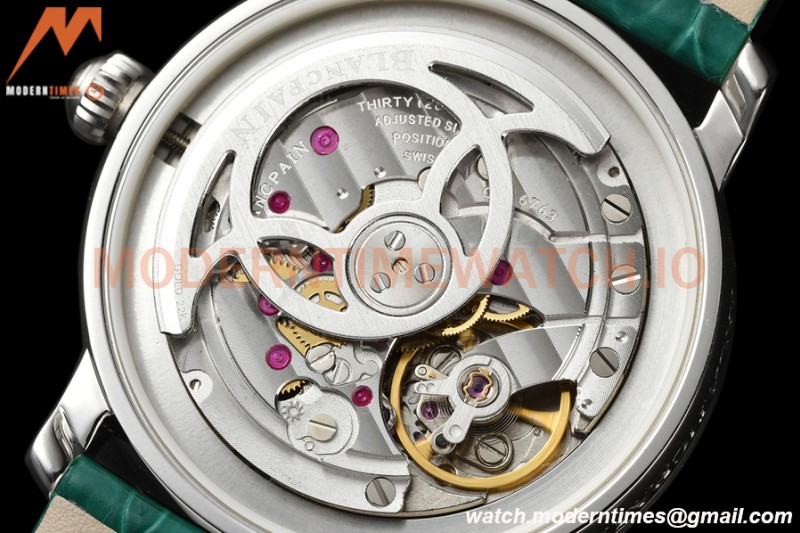 Blancpain - Ladybird Colors 35mm Green SS/LE DIA/RMN White MOP BLSF A23J