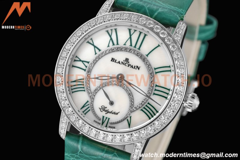 Blancpain - Ladybird Colors 35mm Green SS/LE DIA/RMN White MOP BLSF A23J