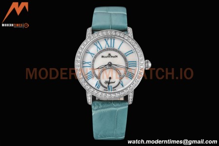 Blancpain - Ladybird Colors 35mm Blue SS/LE DIA/RMN White MOP BLSF A23J