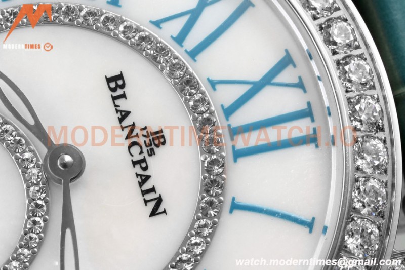 Blancpain - Ladybird Colors 35mm Blue SS/LE DIA/RMN White MOP BLSF A23J
