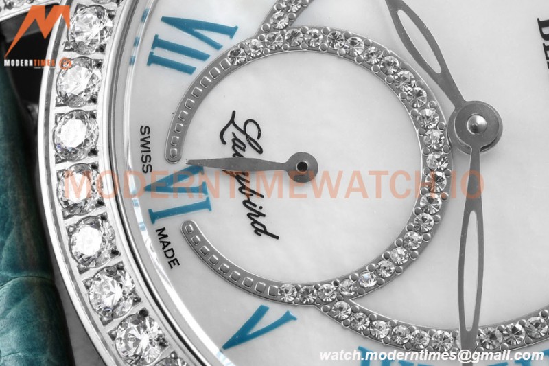 Blancpain - Ladybird Colors 35mm Blue SS/LE DIA/RMN White MOP BLSF A23J