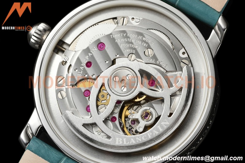 Blancpain - Ladybird Colors 35mm Blue SS/LE DIA/RMN White MOP BLSF A23J