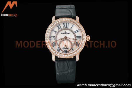 Blancpain - Ladybird Colors 35mm Peacock Green RG/LE DIA/RMN White MOP BLSF A23J
