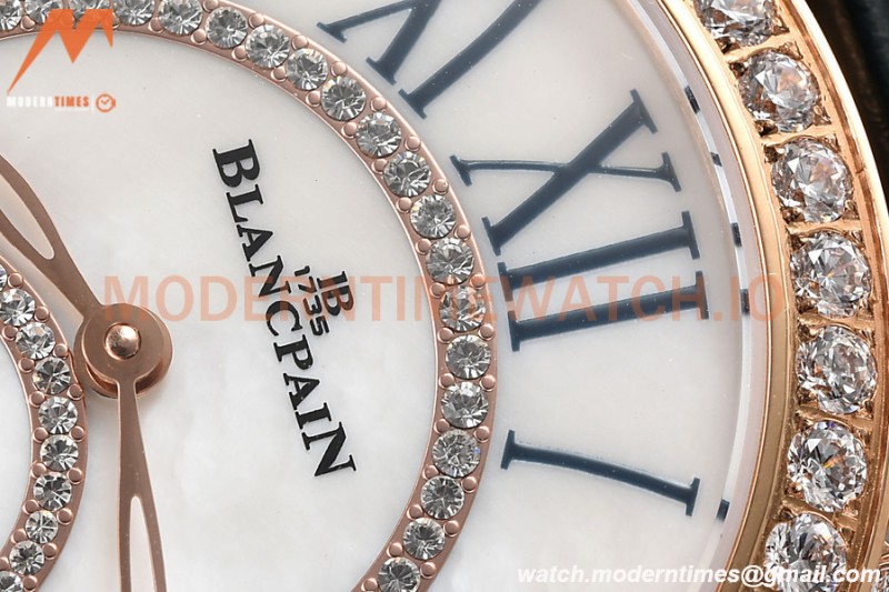 Blancpain - Ladybird Colors 35mm Peacock Green RG/LE DIA/RMN White MOP BLSF A23J