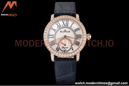 Blancpain - Ladybird Colors 35mm Navy RG/LE DIA/RMN White MOP BLSF A23J