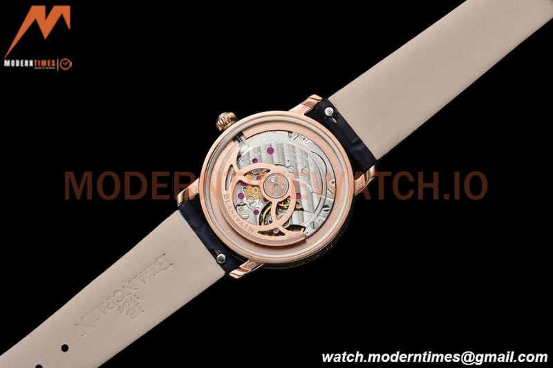 Blancpain - Ladybird Colors 35mm Navy RG/LE DIA/RMN White MOP BLSF A23J