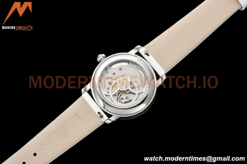 Blancpain - Ladybird Colors 35mm White SS/LE DIA/RMN White MOP BLSF A23J