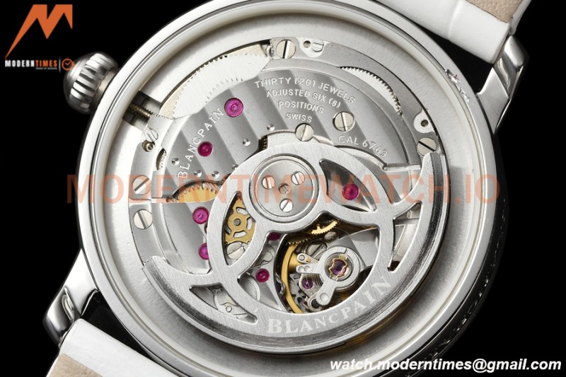 Blancpain - Ladybird Colors 35mm White SS/LE DIA/RMN White MOP BLSF A23J