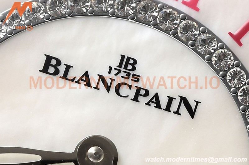 Blancpain - Ladybird Colors 35mm White SS/LE DIA/RMN White MOP BLSF A23J