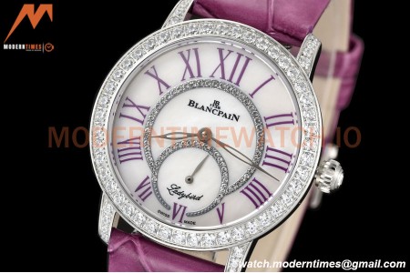 Blancpain - Ladybird Colors 35mm Purple SS/LE DIA/RMN White MOP BLSF A23J