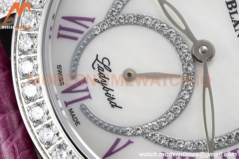 Blancpain - Ladybird Colors 35mm Purple SS/LE DIA/RMN White MOP BLSF A23J
