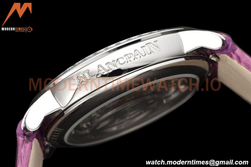 Blancpain - Ladybird Colors 35mm Purple SS/LE DIA/R-RMN White MOP BLSF A23J
