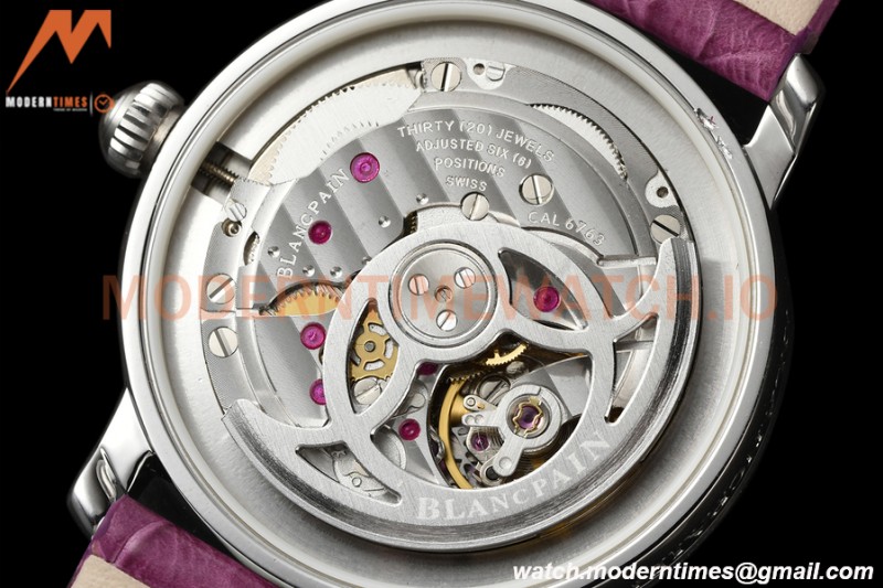 Blancpain - Ladybird Colors 35mm Purple SS/LE DIA/R-RMN White MOP BLSF A23J