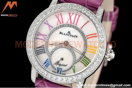 Blancpain - Ladybird Colors 35mm Purple SS/LE DIA/R-RMN White MOP BLSF A23J