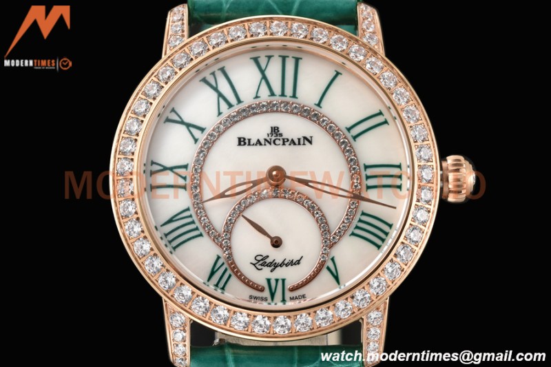 Blancpain - Ladybird Colors 35mm Green RG/LE DIA/RMN White MOP BLSF A23J