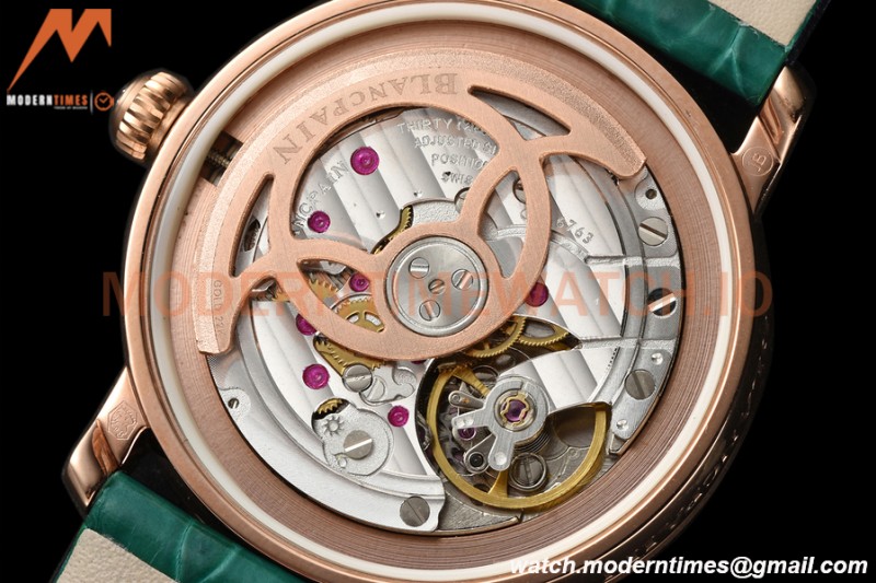 Blancpain - Ladybird Colors 35mm Green RG/LE DIA/RMN White MOP BLSF A23J