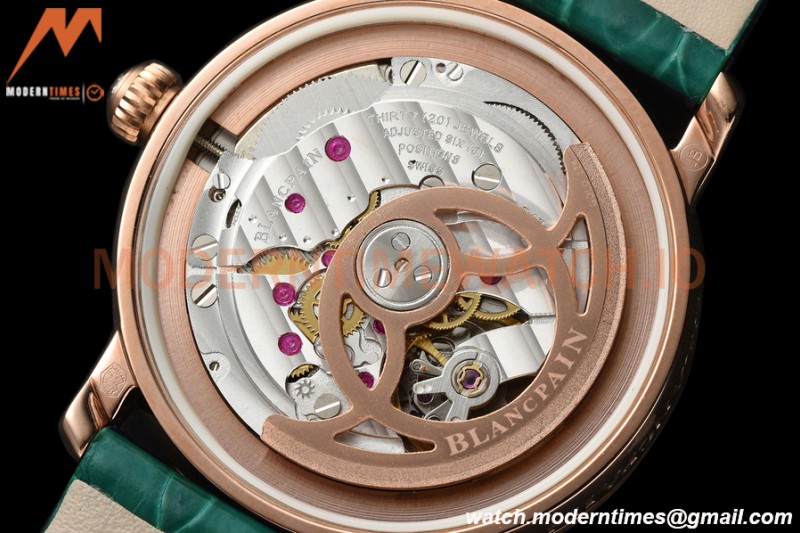 Blancpain - Ladybird Colors 35mm Green RG/LE DIA/RMN White MOP BLSF A23J