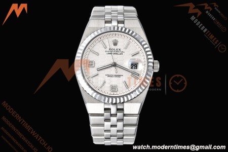 Rolex - Land-Dweller 127334 40mm Jub Flt SS/SS Wht/Stk GDF MY8215