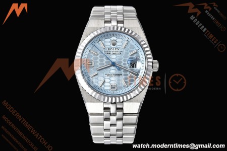 Rolex - Land-Dweller 127336 40mm Jub Flt SS/SS Blu/Stk GDF MY8215