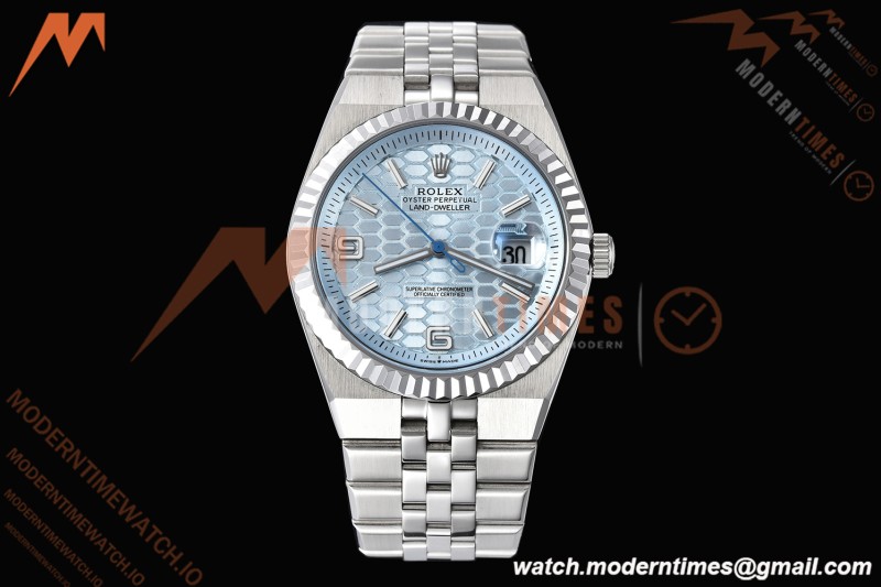 Rolex - Land-Dweller 127336 40mm Jub Flt SS/SS Blu/Stk GDF MY8215 | 롤렉스 - 랜드-드웰러 127336 40mm 주브 플랫 SS/SS 블루/스틸 GDF MY8215