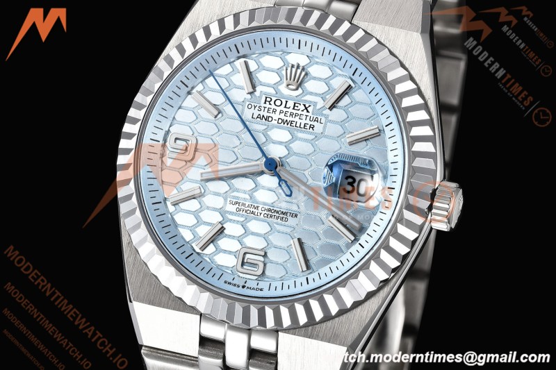 Rolex - Land-Dweller 127336 40mm Jub Flt SS/SS Blu/Stk GDF MY8215 | 롤렉스 - 랜드-드웰러 127336 40mm 주브 플랫 SS/SS 블루/스틸 GDF MY8215