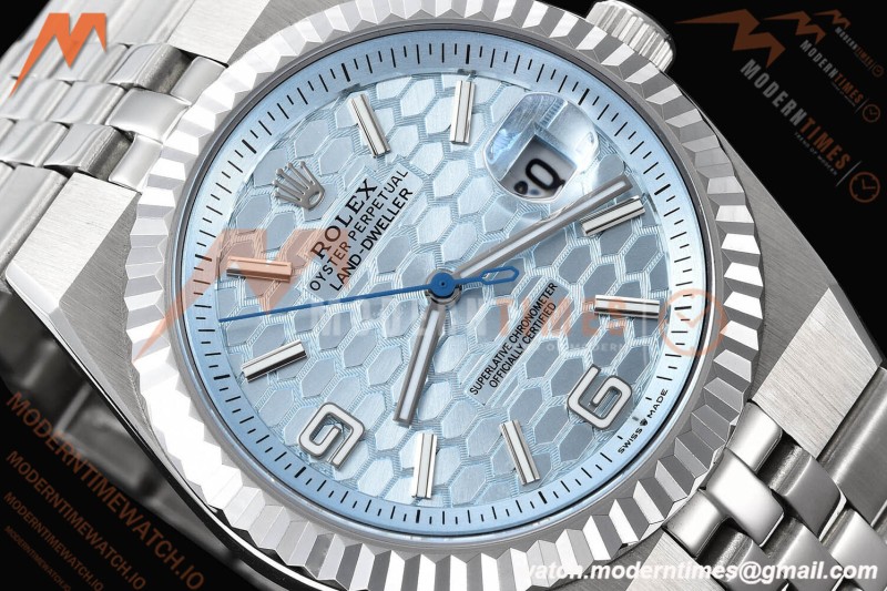 Rolex - Land-Dweller 127336 40mm Jub Flt SS/SS Blu/Stk GDF MY8215 | 롤렉스 - 랜드-드웰러 127336 40mm 주브 플랫 SS/SS 블루/스틸 GDF MY8215