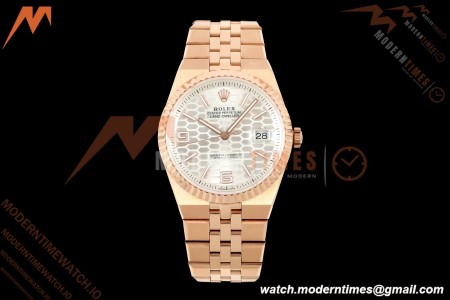 Rolex - Land-Dweller 127335 40mm Jub Flt RG/RG Wht/Stk DIWF A7135