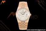 Rolex - Land-Dweller 127385TBR 40mm Jub Flt RG/RG Diamond Wht/Dia 2F A7135 | 롤렉스 - 랜드-드웰러 127385TBR 40mm 주브 플랫 RG/RG 다이아몬드 화이트/다이아 2F A7135