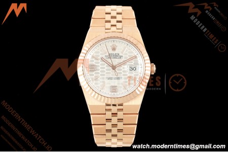 Rolex - Land-Dweller 127335 40mm Jub Flt RG/RG Wht/Stk 2F A7135