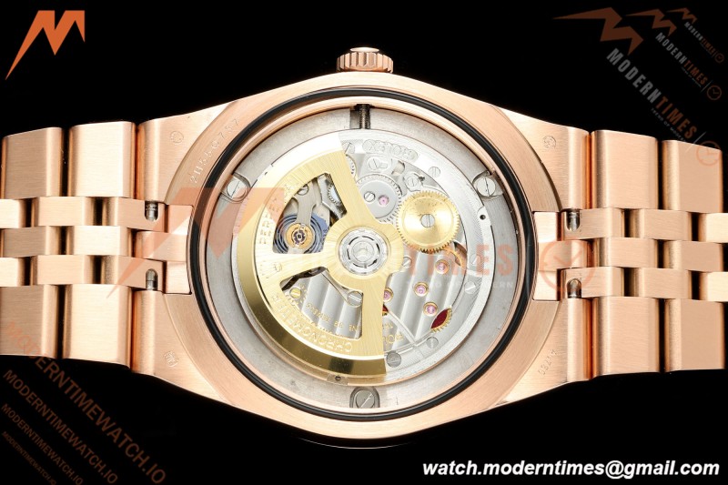Rolex - Land-Dweller 127335 40mm Jub Flt RG/RG Wht/Stk 2F A7135