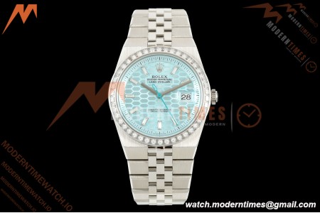 Rolex - Land-Dweller 127386TBR 40mm Jub Flt SS/SS Diamond I-Blu/Dia 2F A7135