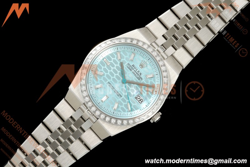 Rolex - Land-Dweller 127386TBR 40mm Jub Flt SS/SS Diamond I-Blu/Dia 2F A7135
