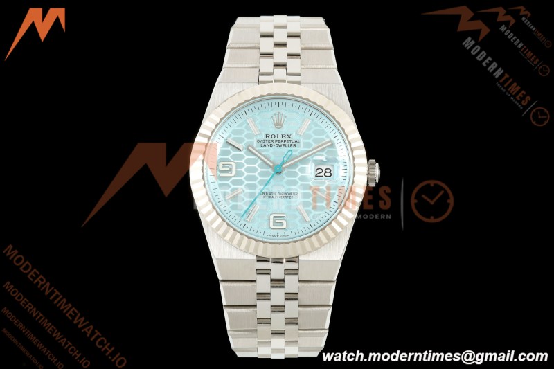 Rolex - Land-Dweller 127336 40mm Jub Flt SS/SS I-Blu/Dia 2F A7135 | 롤렉스 - 랜드-드웰러 127336 40mm 주브 플랫 SS/SS I-블루/다이아 2F A7135