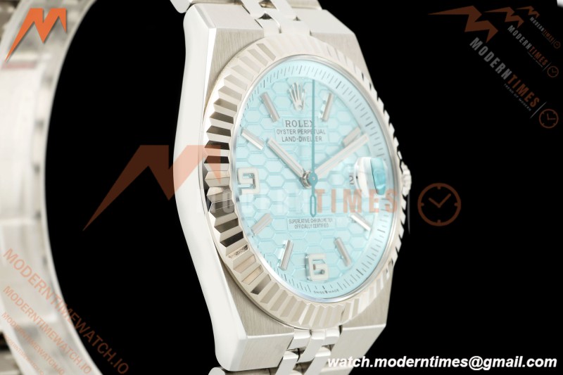 Rolex - Land-Dweller 127336 40mm Jub Flt SS/SS I-Blu/Dia 2F A7135 | 롤렉스 - 랜드-드웰러 127336 40mm 주브 플랫 SS/SS I-블루/다이아 2F A7135