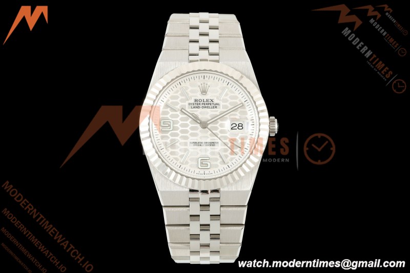 Rolex - Land-Dweller 127334 40mm Jub Flt SS/SS Wht/Stk 2F A7135