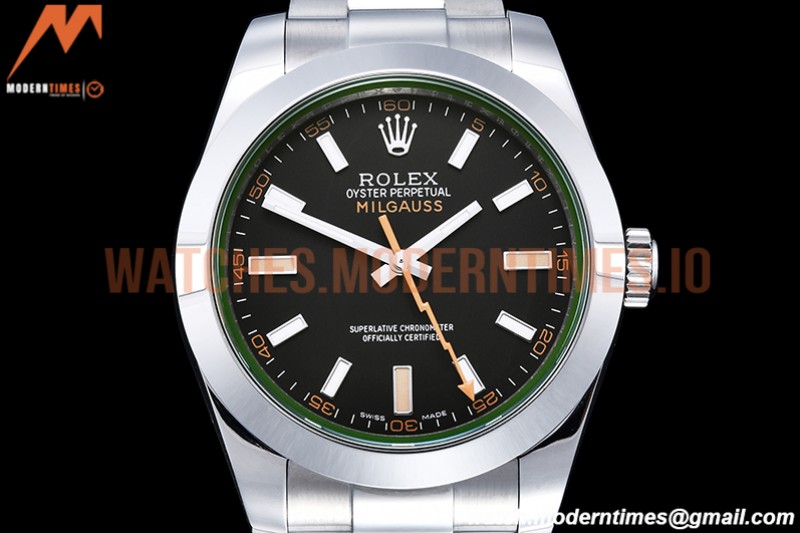 Rolex - Milgauss Z 116400GV 904L SS/SS Black GMF V2 VR3131