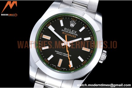Rolex - Milgauss Z 116400GV 904L SS/SS Black GMF V2 VR3131