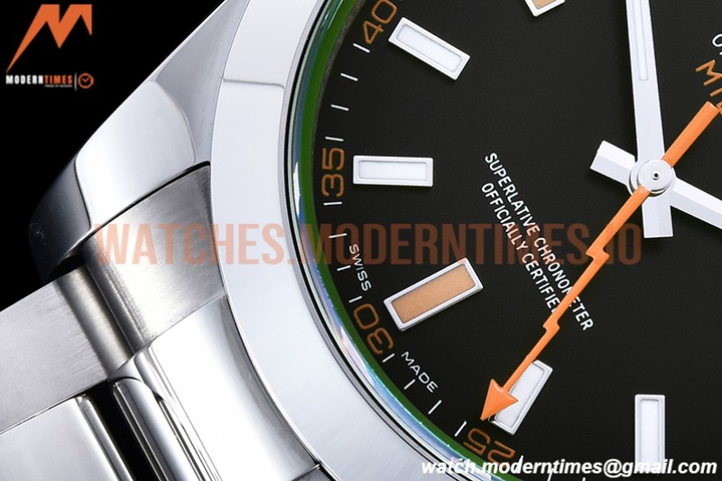 Rolex - Milgauss Z 116400GV 904L SS/SS Black GMF V2 VR3131