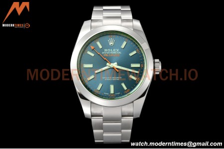 Rolex - Milgauss 40mm 116400GV 904L SS/SS Blue VSF VS3131