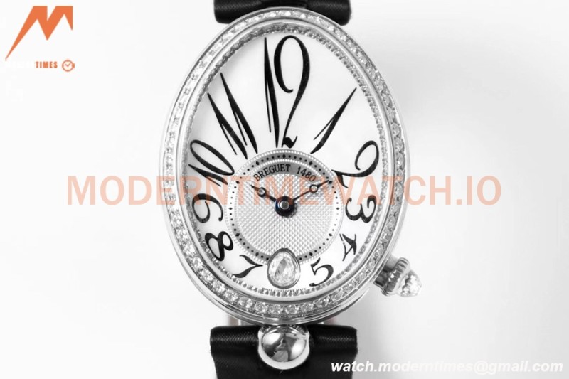 Breguet - Reine de Naples 8918 Ladies Diamond SS/LE White ZF V2 6T28 Mod